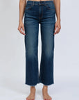 CROP WIDE LEG JEANS IN CHEVELLE