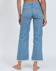 CROP WIDE LEG JEANS