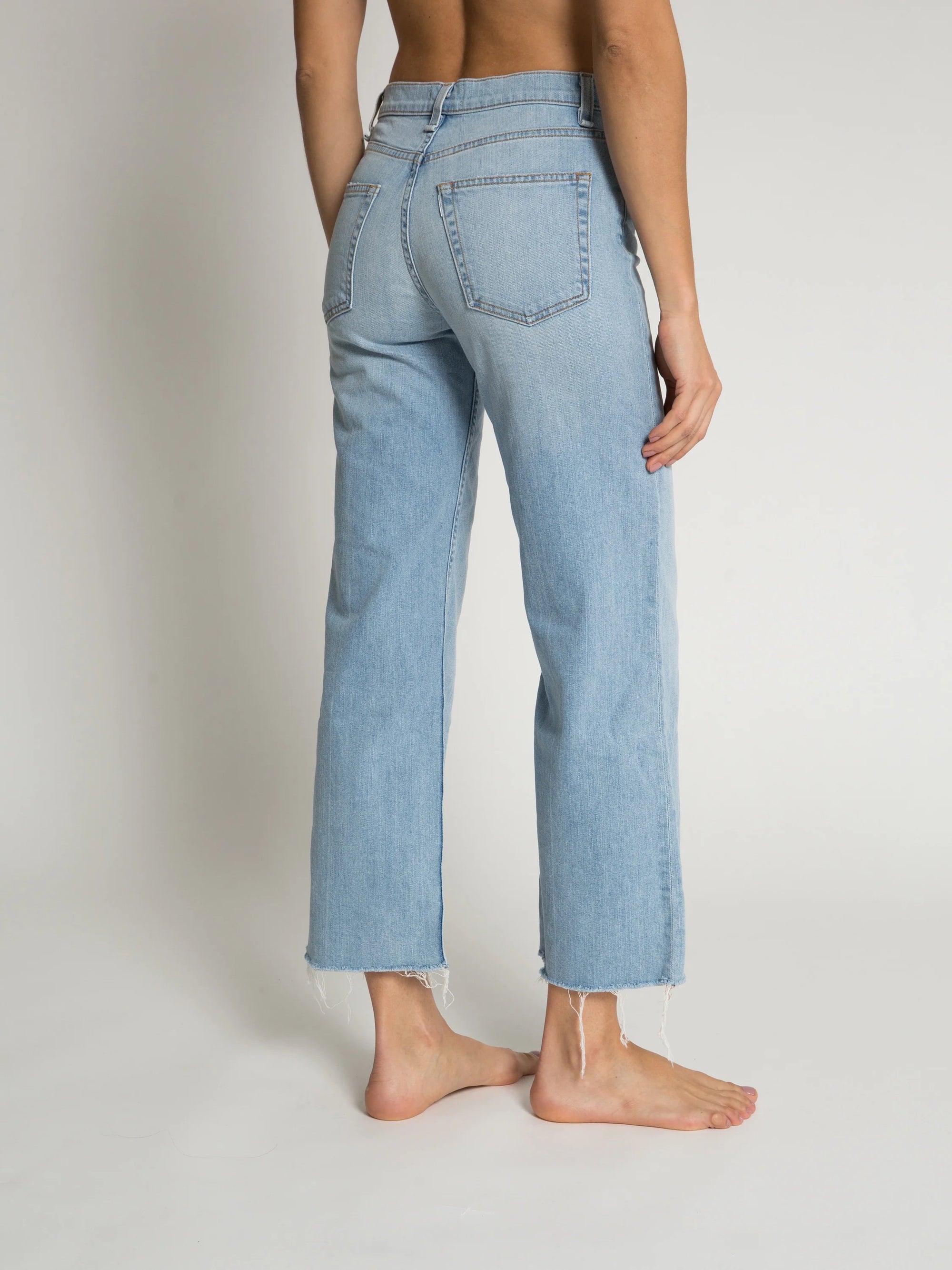 CROP WIDE LEG JEANS