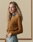 DAINTY CARDIGAN IN SUNTAN