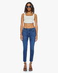 MID RISE DAZZLER ANKLE FRAY JEANS