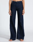 LINEN DENIM TROUSERS