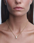DIAMOND CHEVRON BAGUETTE BIG BEAD - LAB GROWN