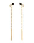 DOT DIAMOND EARRINGS / BLACK
