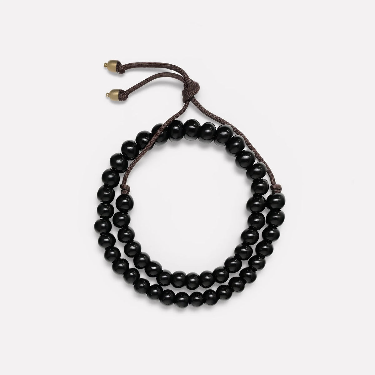 DOUBLE BUBBLE BEAD NECKLACE IN TAP