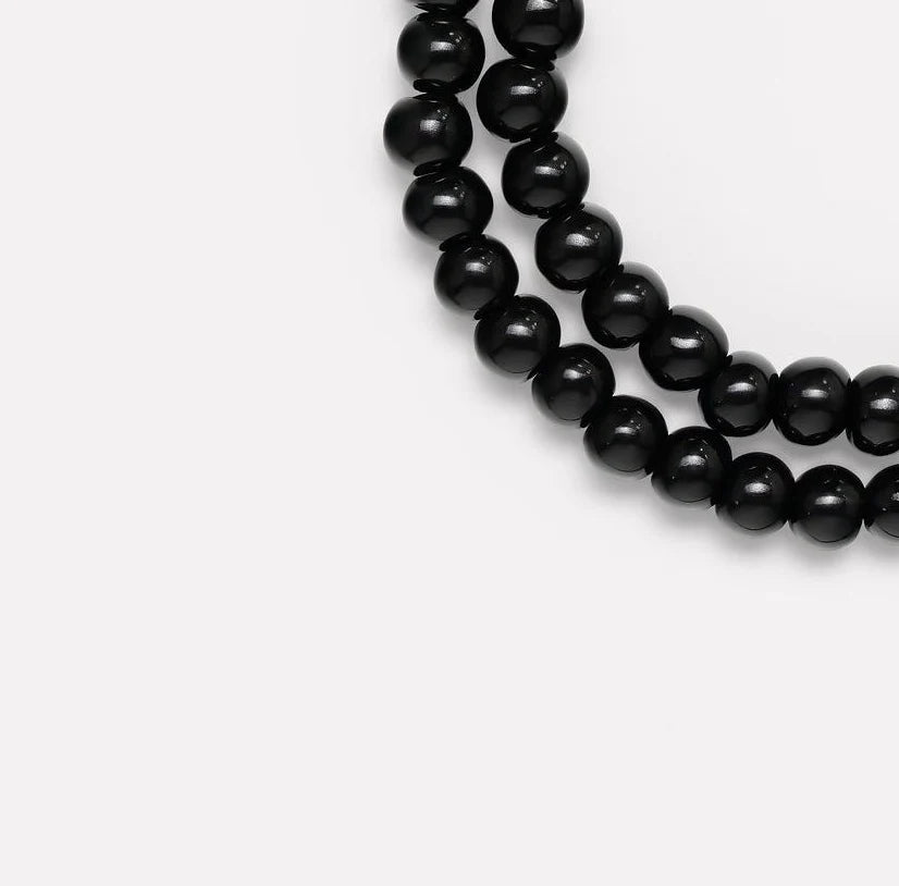 DOUBLE BUBBLE BEAD NECKLACE IN TAP