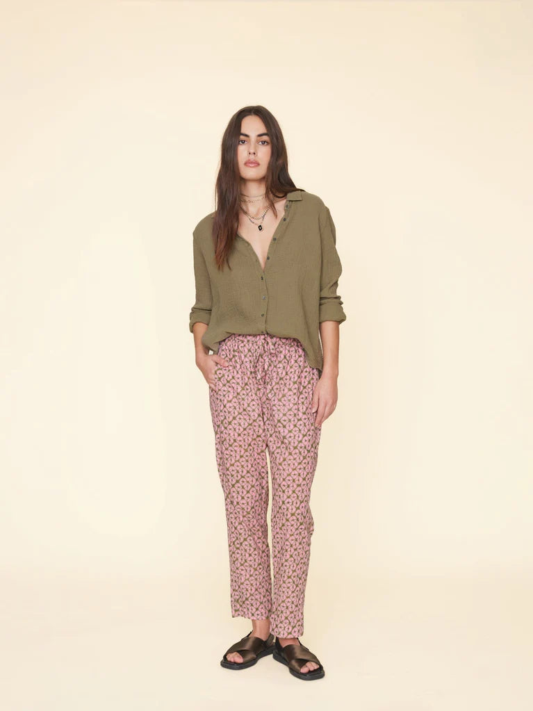 DRAPER PANT IN FIG SHELL