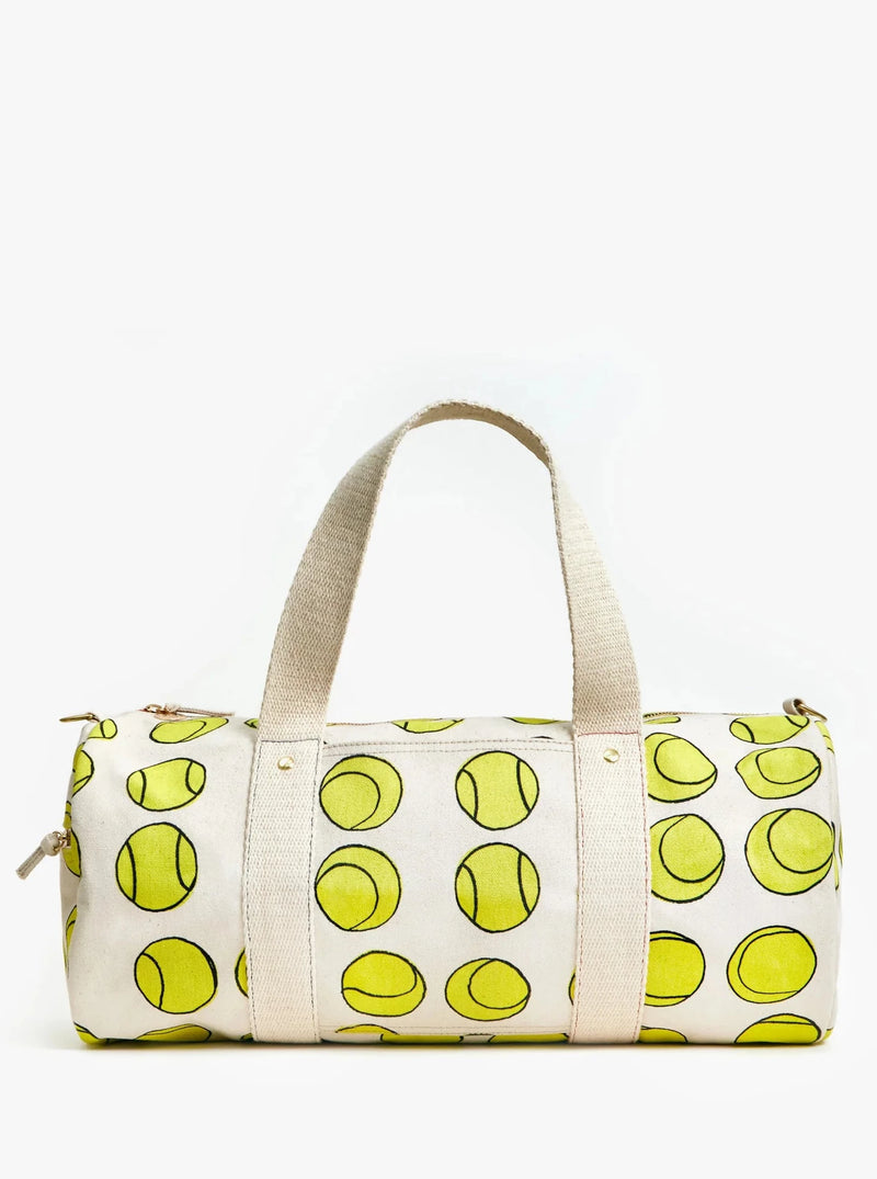 DUFFLE IN NATURAL WITH TENNIS BALLS