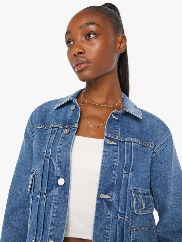 DUO DENIM JACKET IN METAL MAGIC