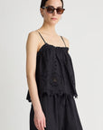 EMBROIDERED CAMI TOP