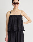 EMBROIDERED CAMI TOP