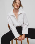 EMBROIDERY POPLIN SHIRT
