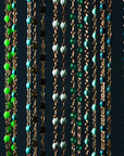 CLASSIC NECKLACE / 16.5" / EMERALD