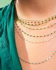 CLASSIC NECKLACE / 16.5" / EMERALD