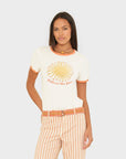 FRANKIE TEE IN YELLOW SUNRISE