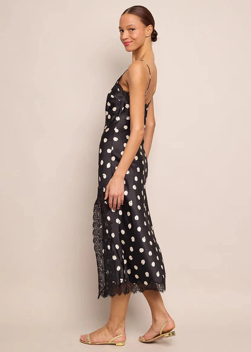 GRANADA DRESS IN OLIVE JAMDANI