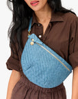 CLARE V GRANDE FANNY IN DESERT BLUE