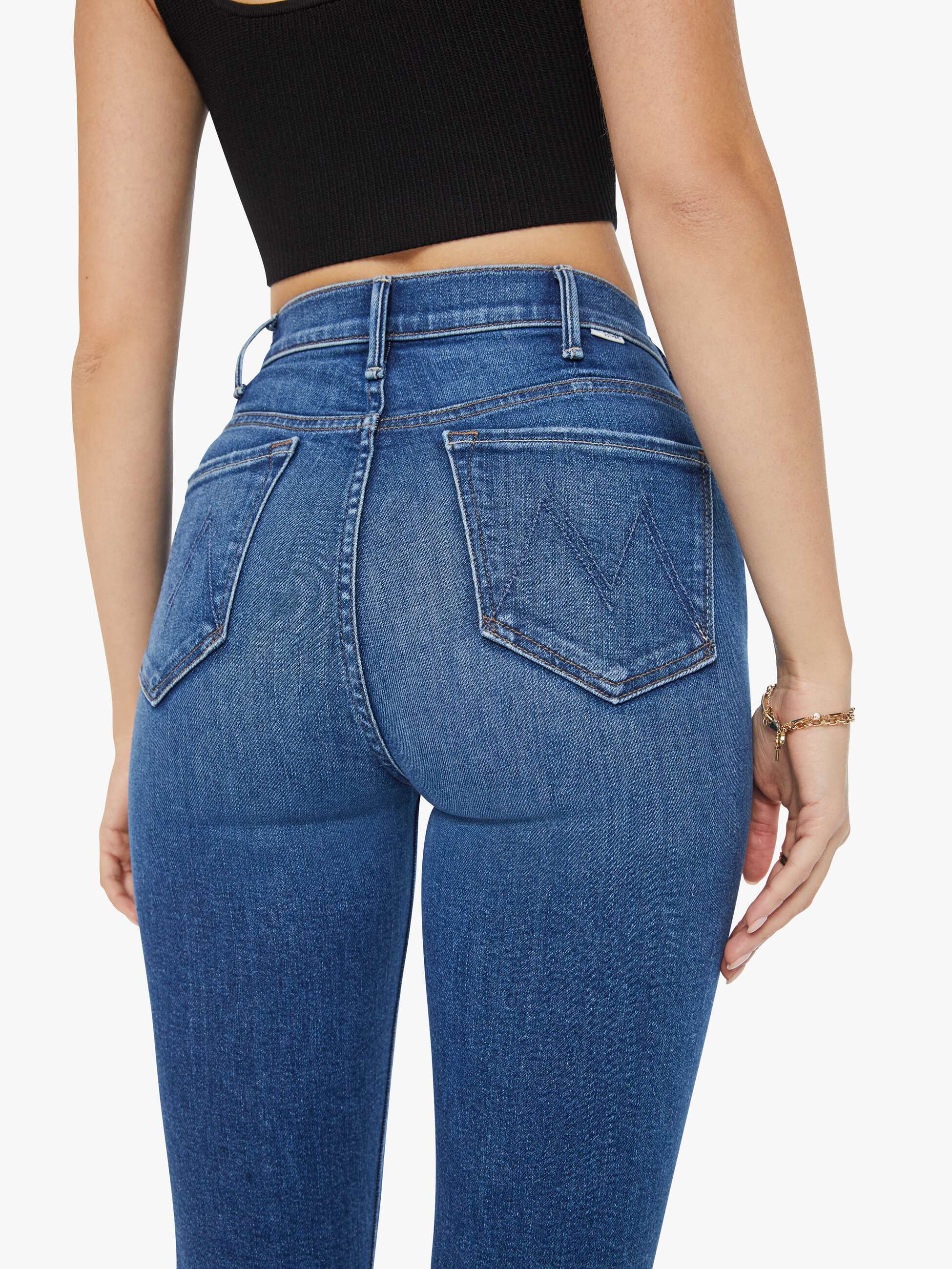 HUSTLER ANKLE FRAY JEANS