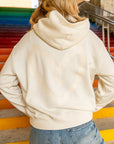 SHAN SIGNATURE HOODIE IN CREME