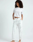 CHINO TWILL PANTS IN IVORY