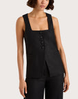 JACKIE VEST IN BLACK