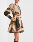 JACQUARD MINI DRESS