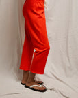 JAMAICA BEACH FLEECE PANT IN TOMATO