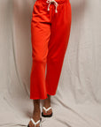 JAMAICA BEACH FLEECE PANT IN TOMATO