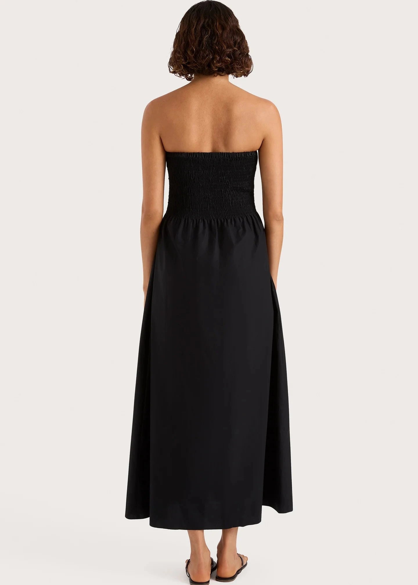 JAMIE MIDI DRESS IN BLACK