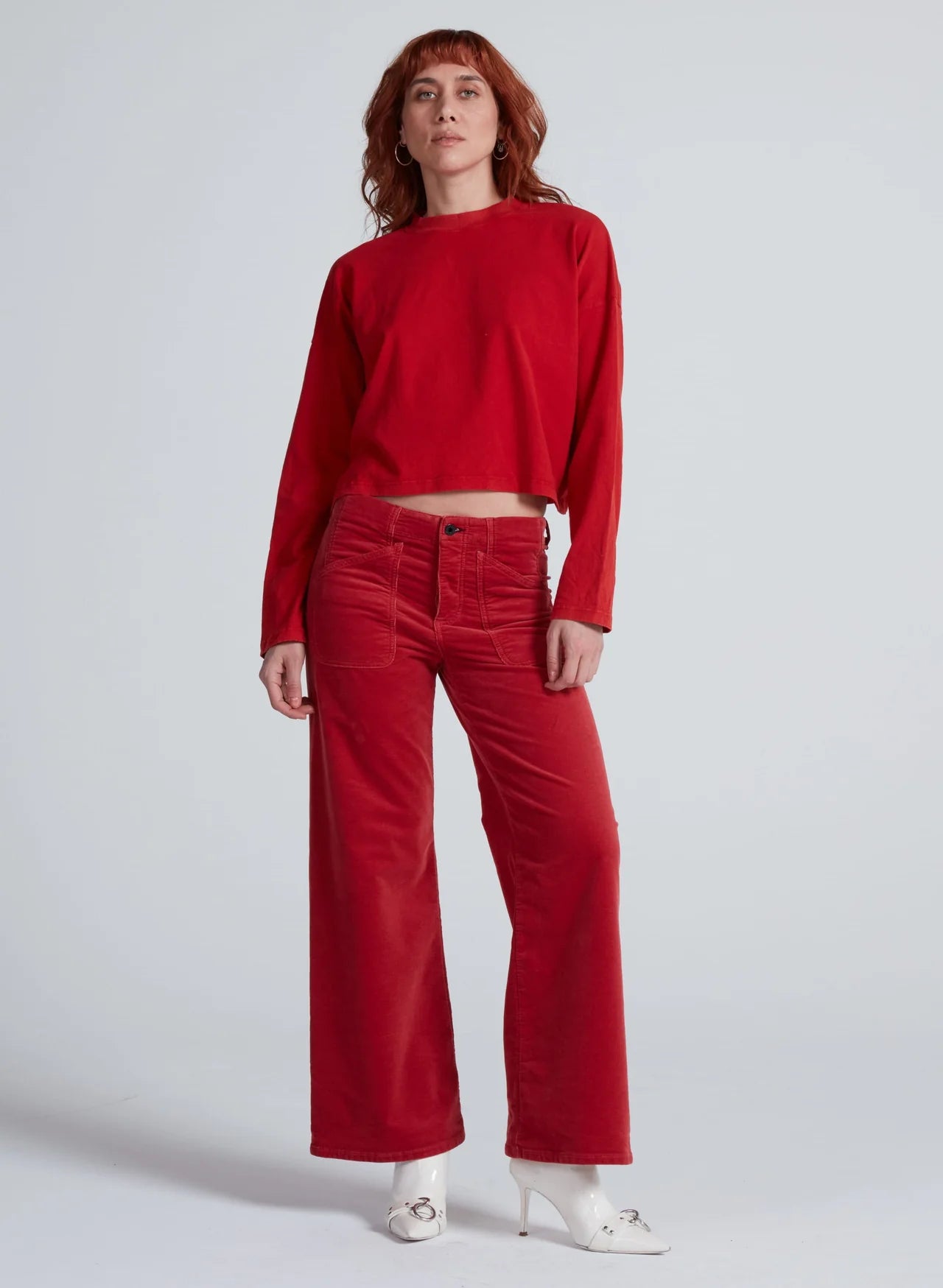 JAM PANT IN VINTAGE RED