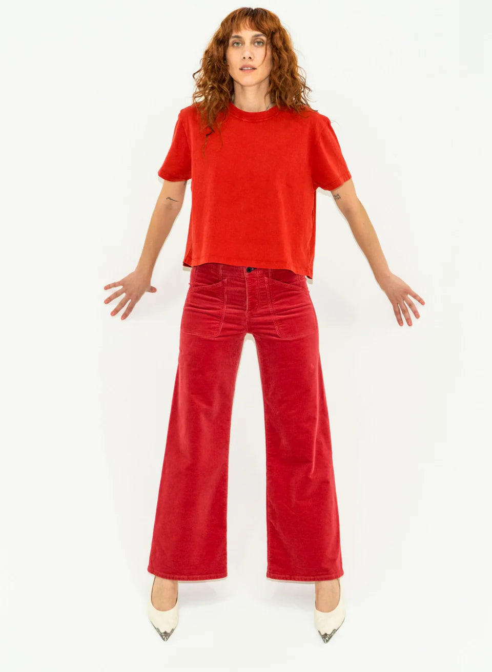 JAM PANT IN VINTAGE RED