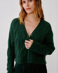 JOLIE CARDIGAN IN HUNTER GREEN