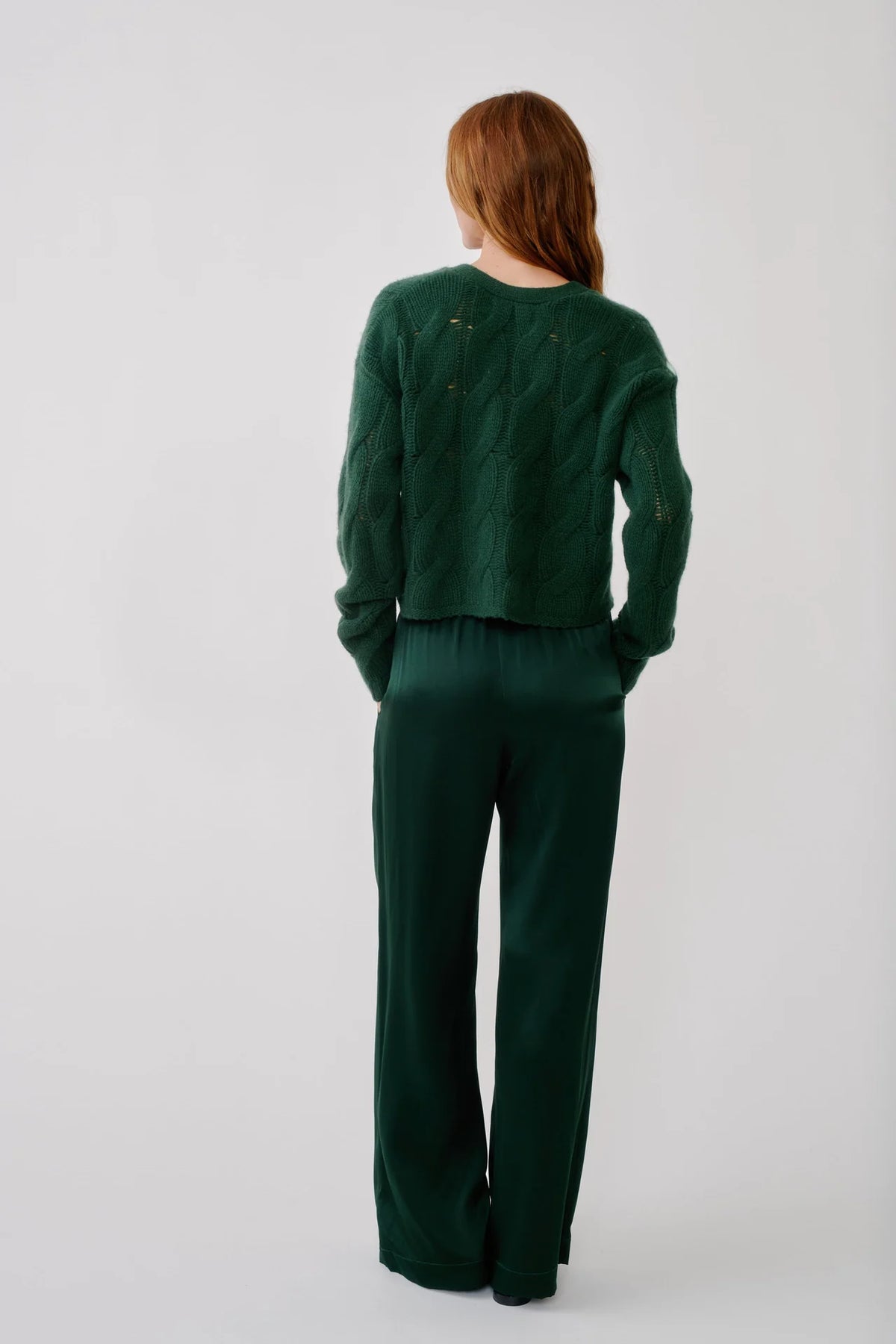 JOLIE CARDIGAN IN HUNTER GREEN