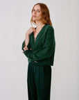 JOLIE CARDIGAN IN HUNTER GREEN
