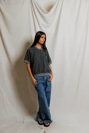 KENNEDY SWEATSHIRT IN HEATHER GREY