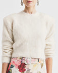 KNIT FITTED SWEATER