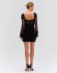 LACE & VELVET DRESS