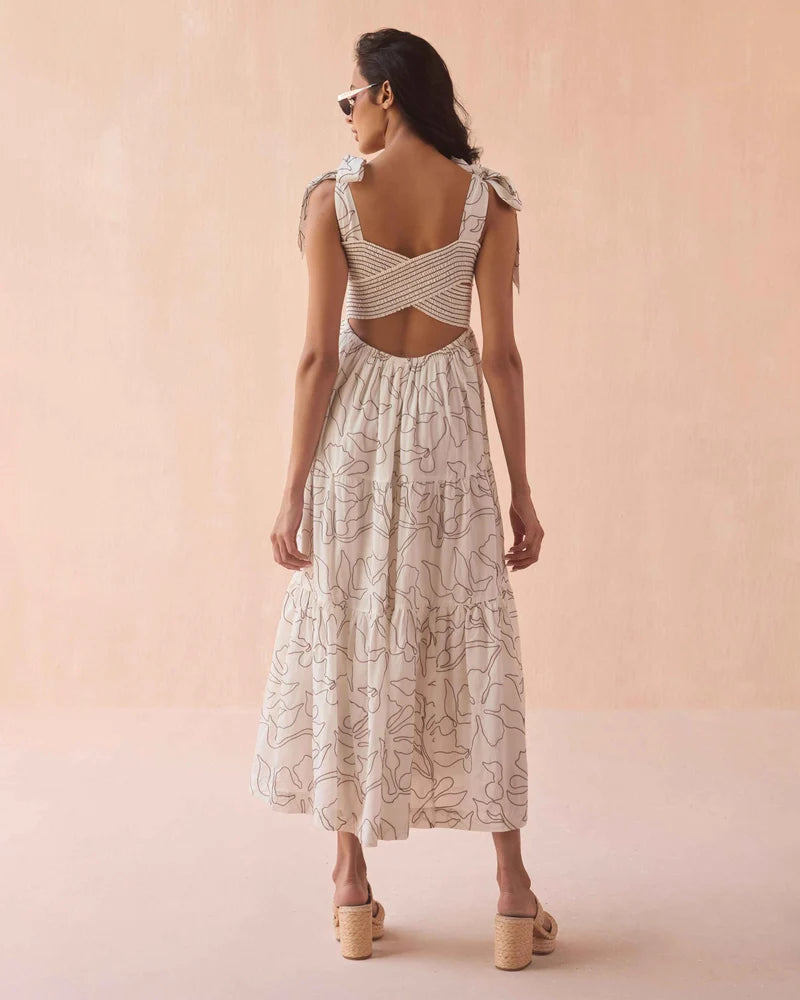LANA MAXI DRESS IN UMA COCONUT