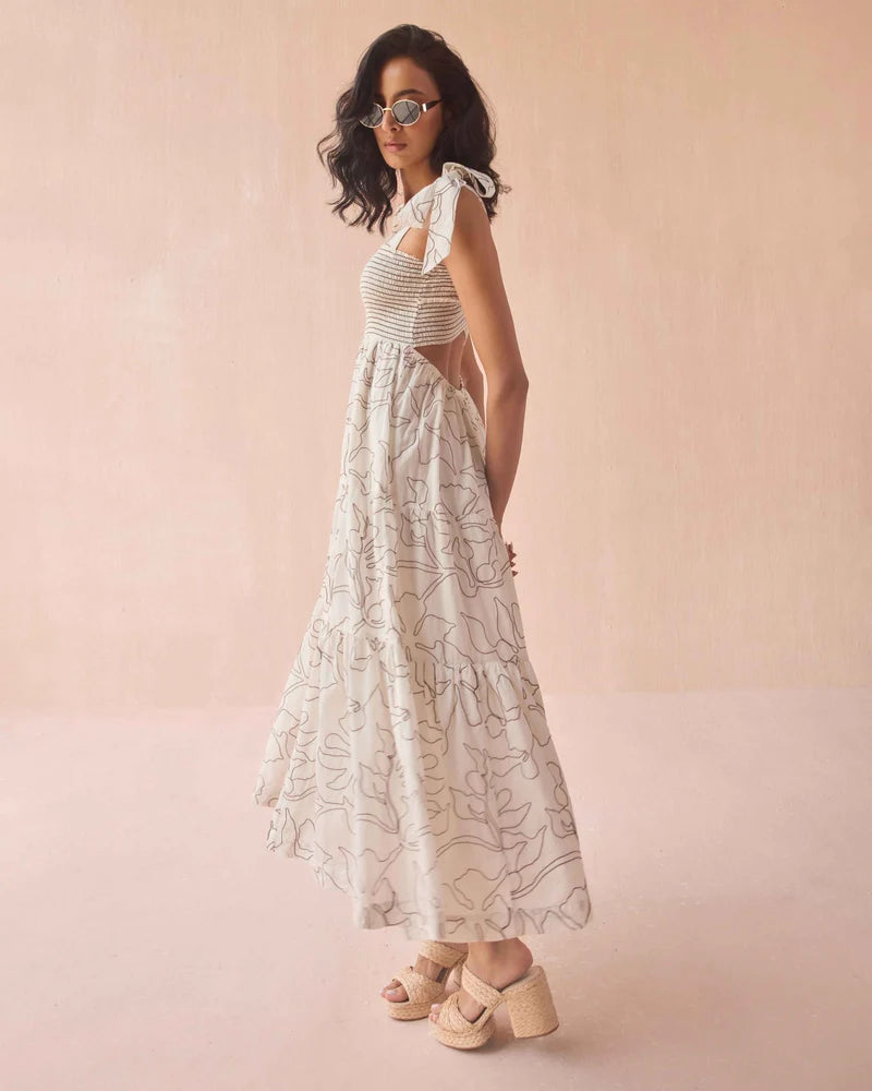 LANA MAXI DRESS IN UMA COCONUT
