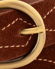 LAREDO BELT IN MAHOGANY