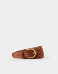 LAREDO BELT IN MAHOGANY