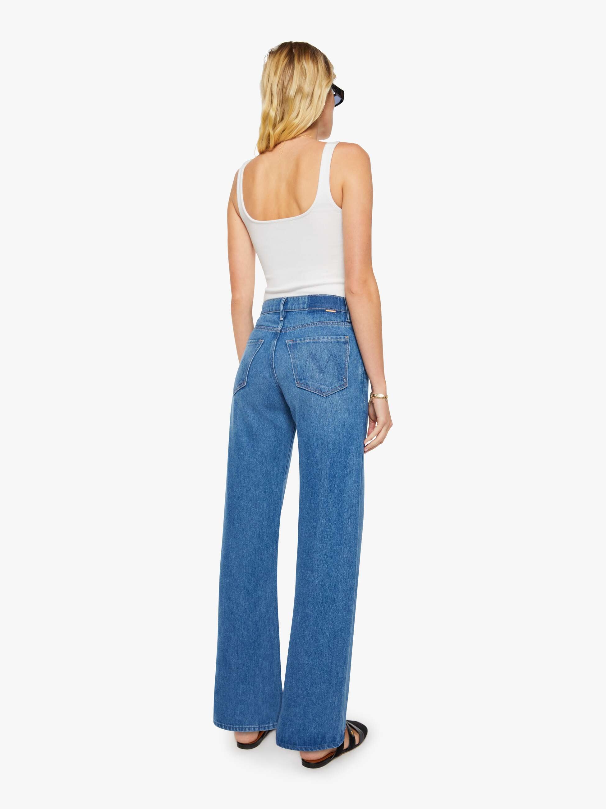 MID RISE LASSO SNEAK JEANS