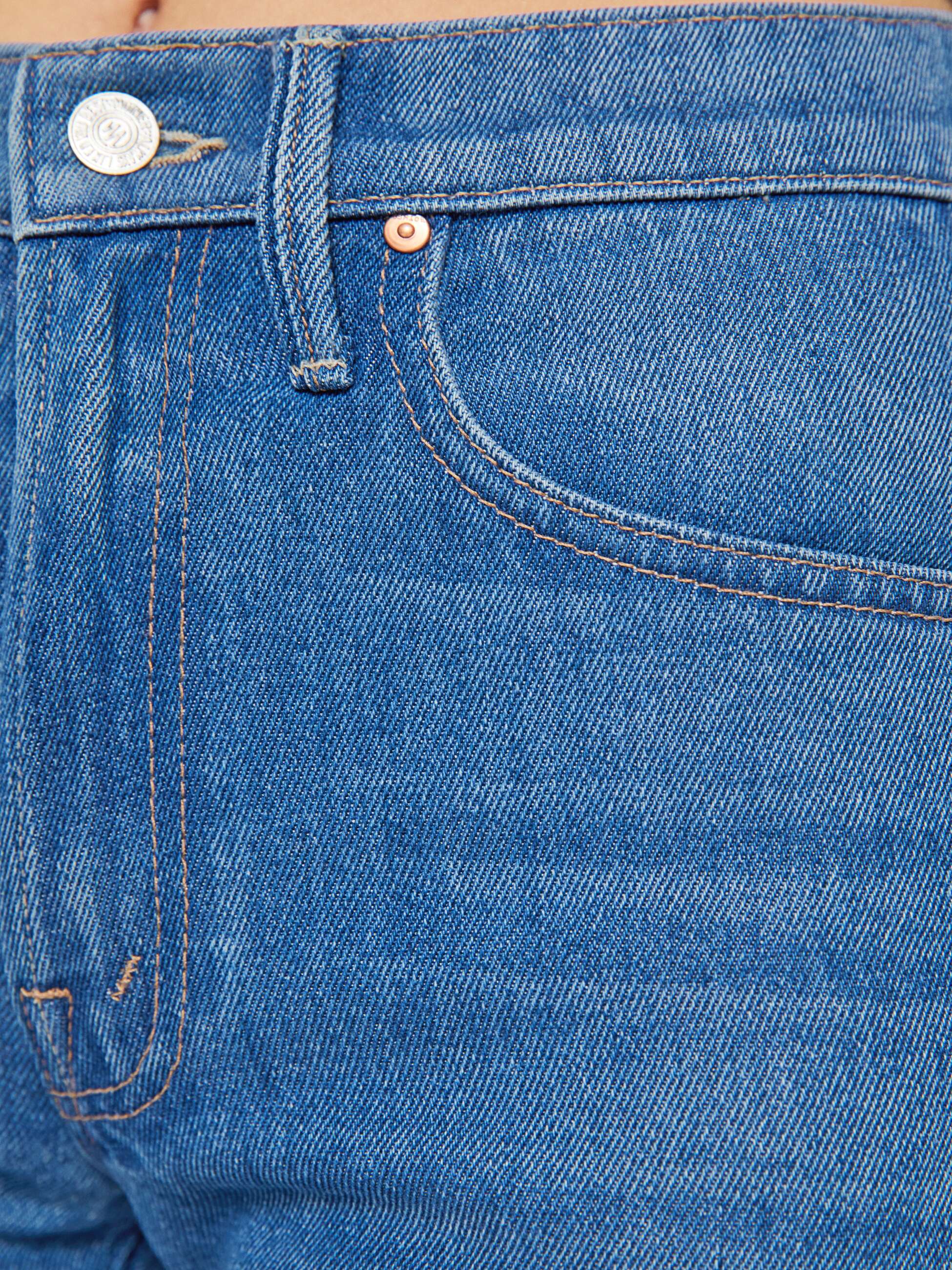 MID RISE LASSO SNEAK JEANS