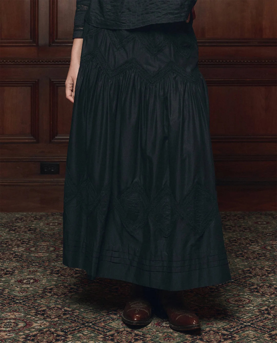 LATTICE LACE VICTORIAN SKIRT
