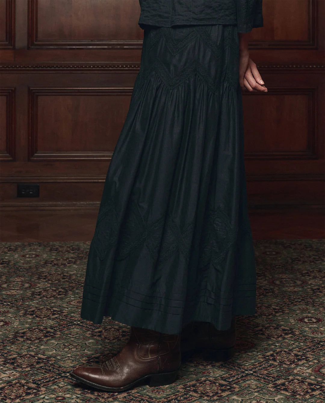 LATTICE LACE VICTORIAN SKIRT