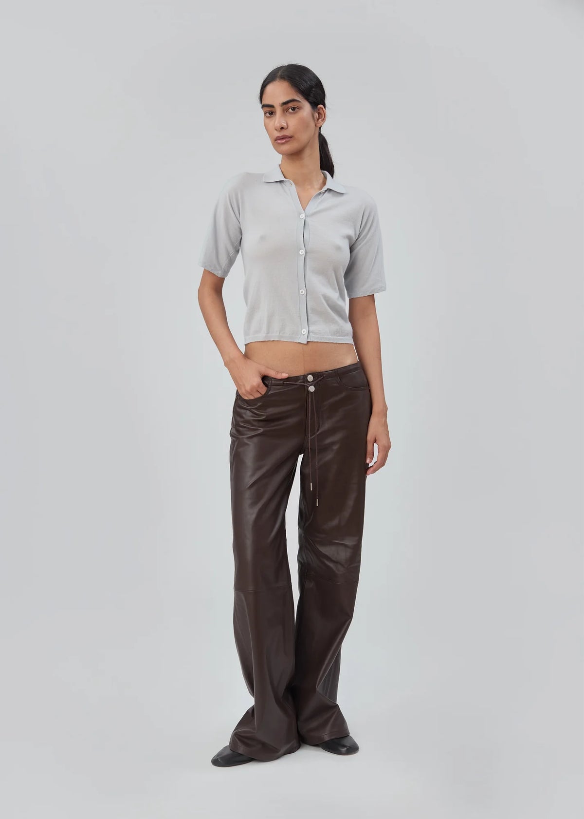 LEATHER COOL TROUSER