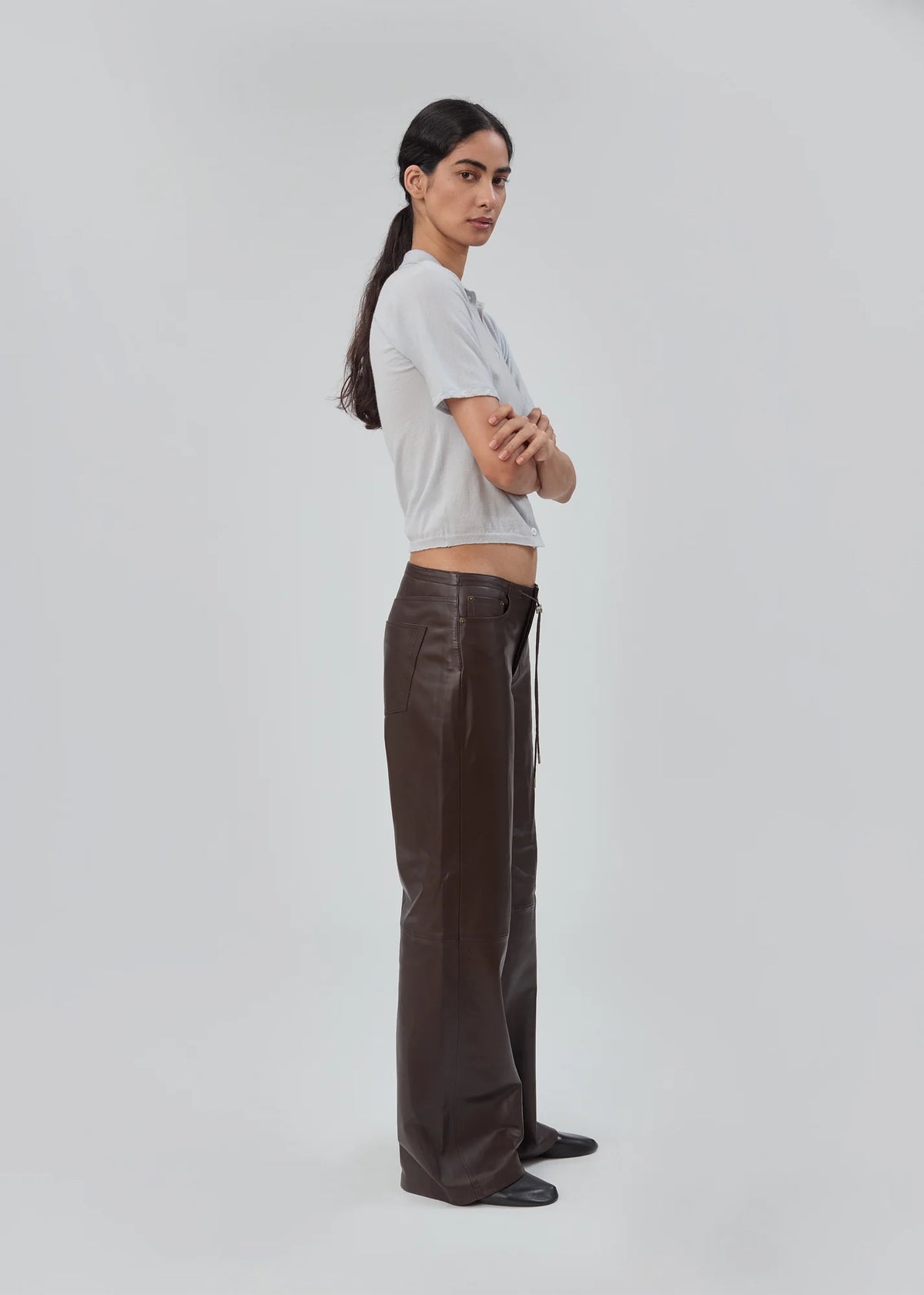 LEATHER COOL TROUSER