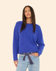 LELA SWEATER IN BRIGHT COBALT
