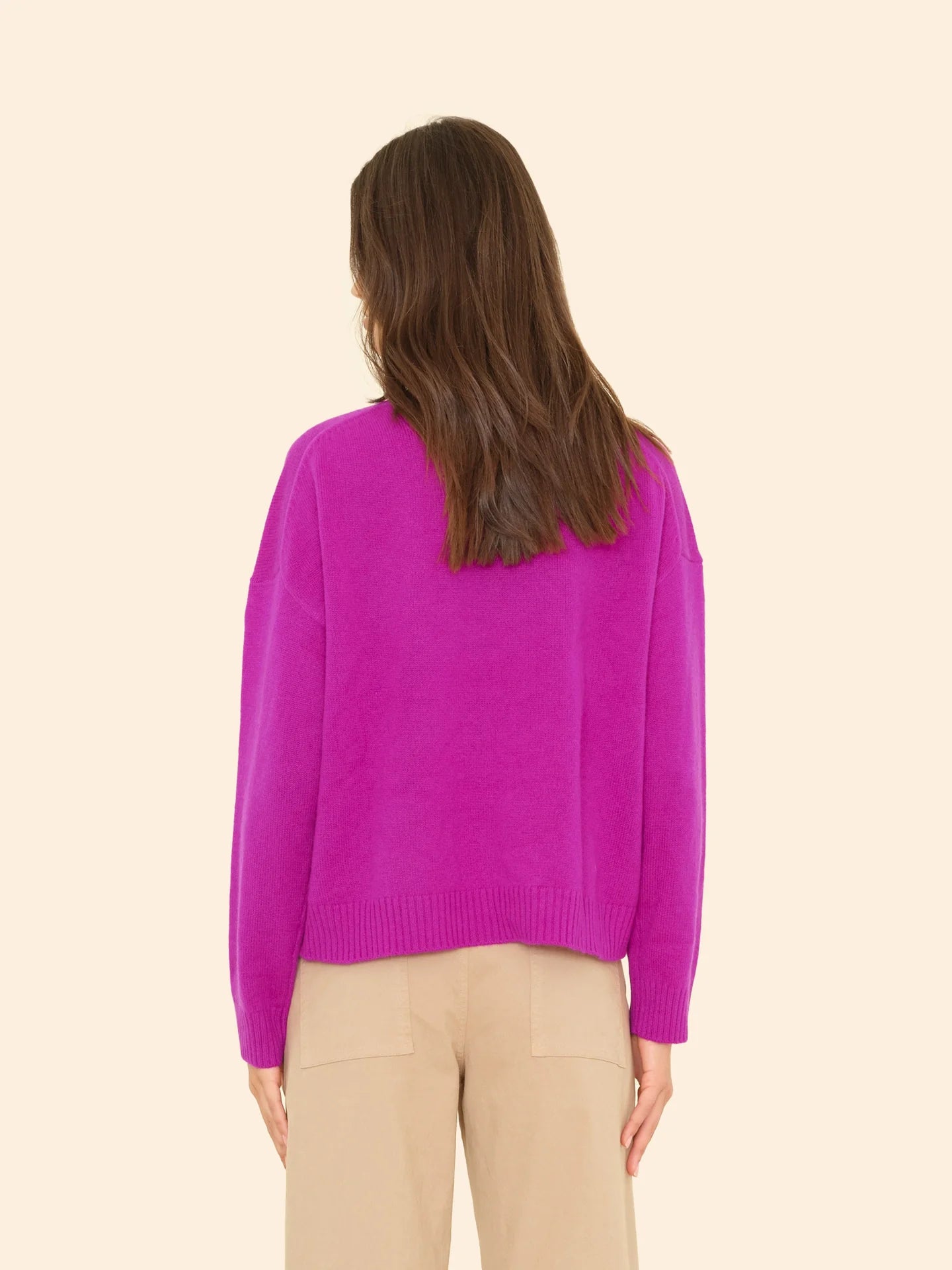 LELA SWEATER IN ELECTRIC VIOLET