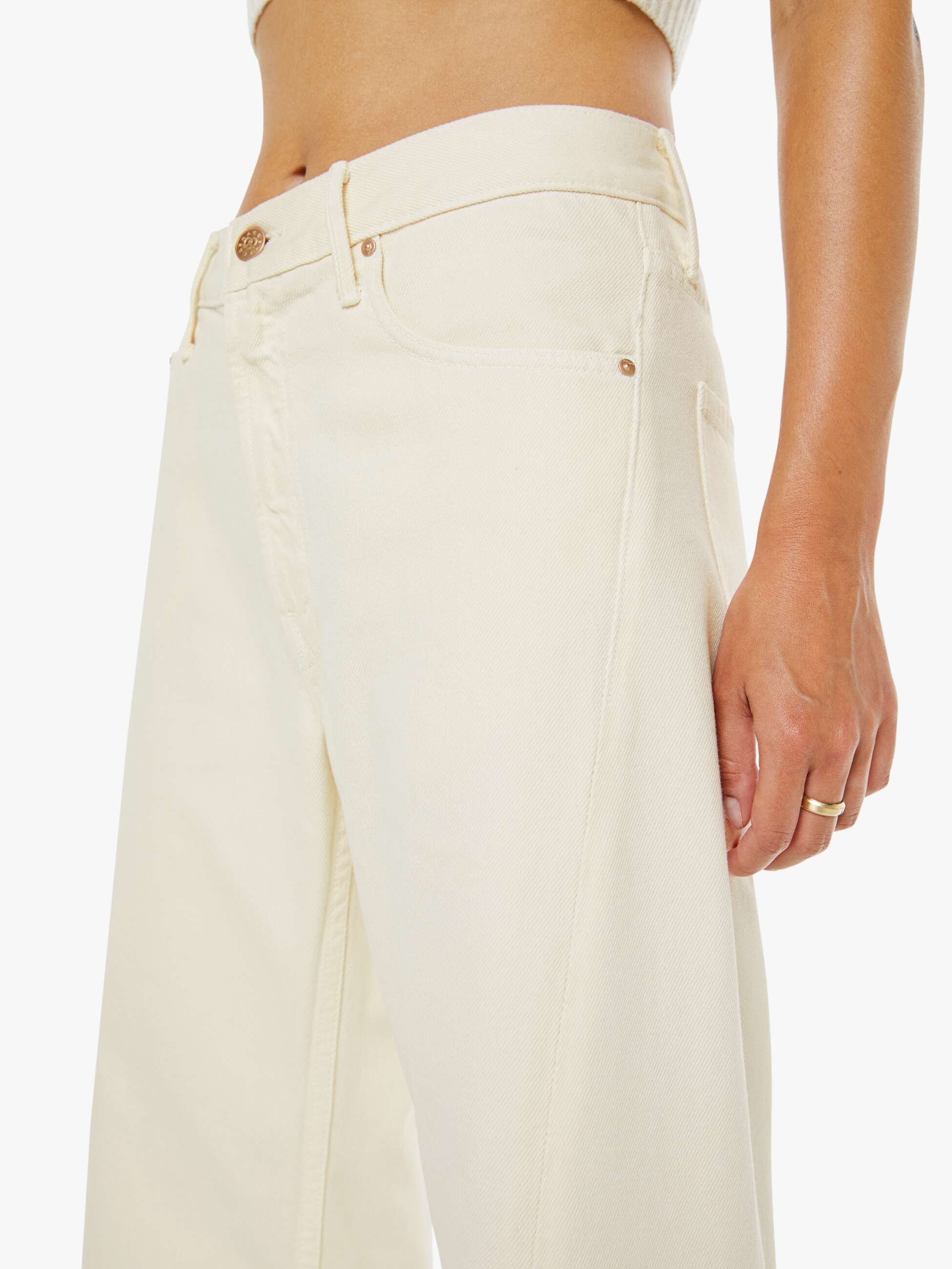 LEMON TWIST SNEAK JEANS IN NATURAL